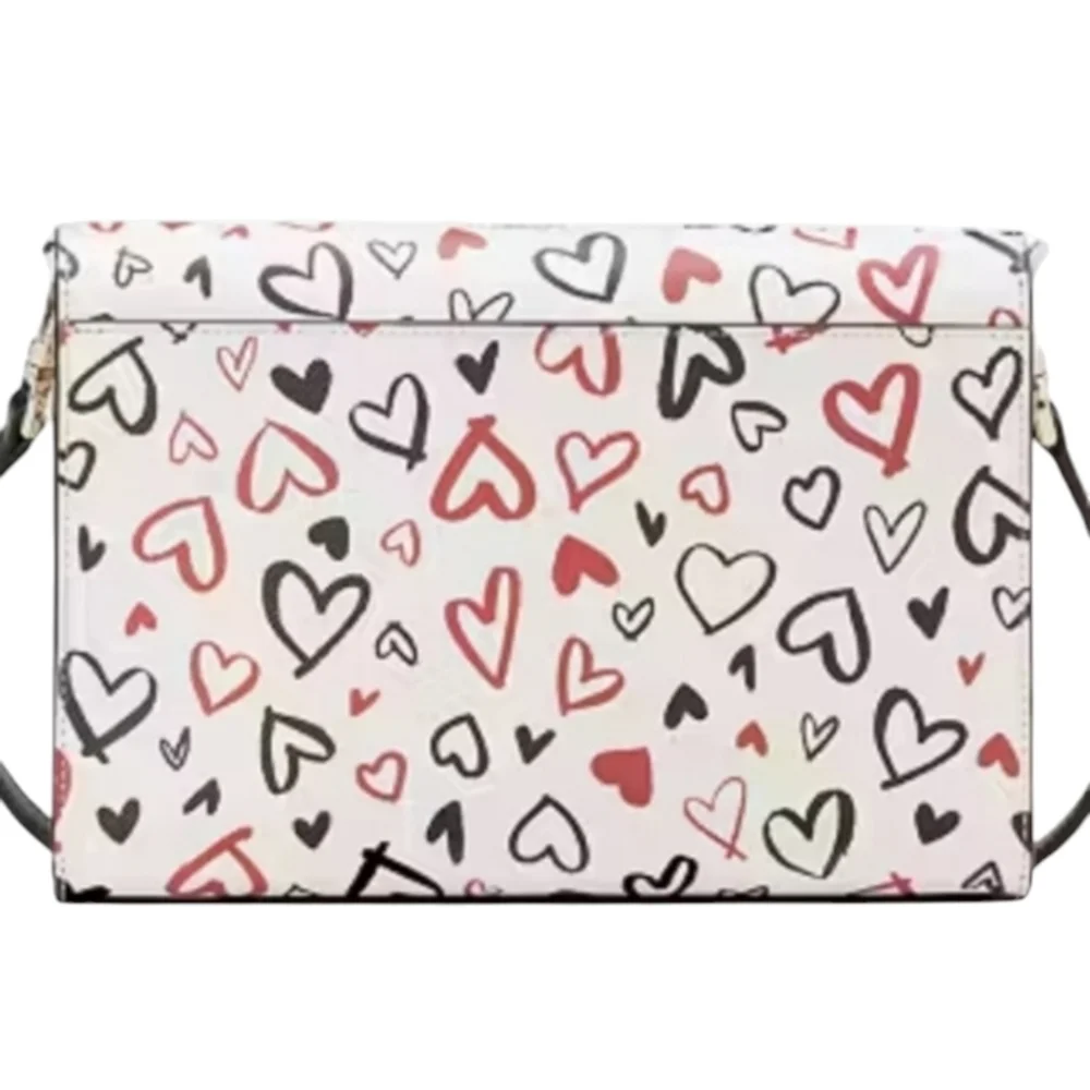 Kate Spade ♠️ Carson Scribble Heart Convertible Crossbody & heart 3d coin purse